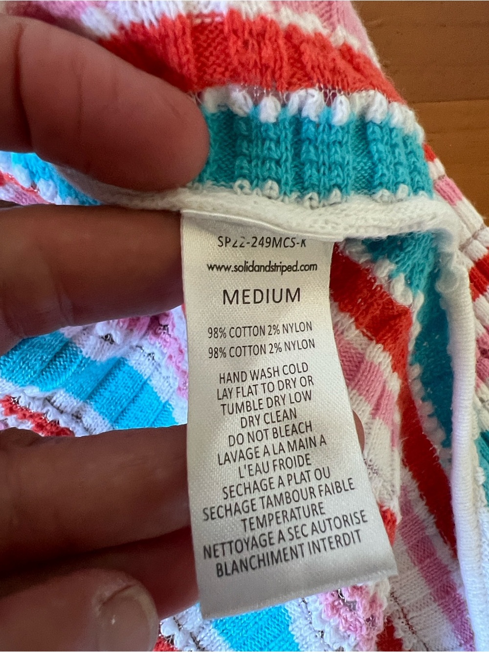 Solid & Striped Colorful Striped Sweater NWOT - Picture 6 of 6